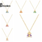 BOAKO Ins Цвет пчелы 925 Серебряное ожерелье для женщин ожерелье цепи ювелирные украшения ожерелье бижутерия для женщин