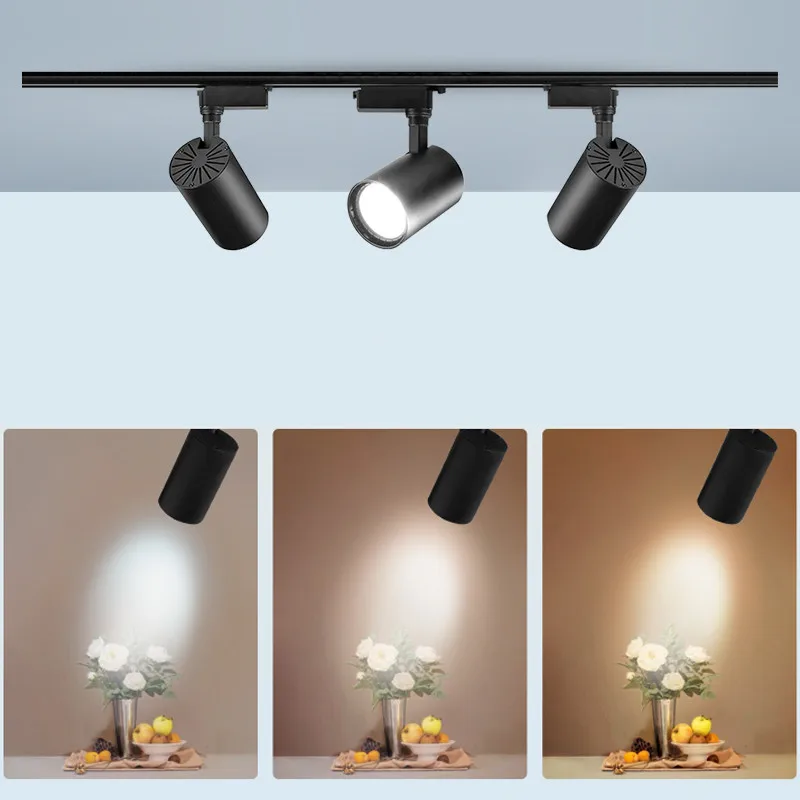Набор алюминиевых трековых светодиодных светильников s-образные направляющие 12