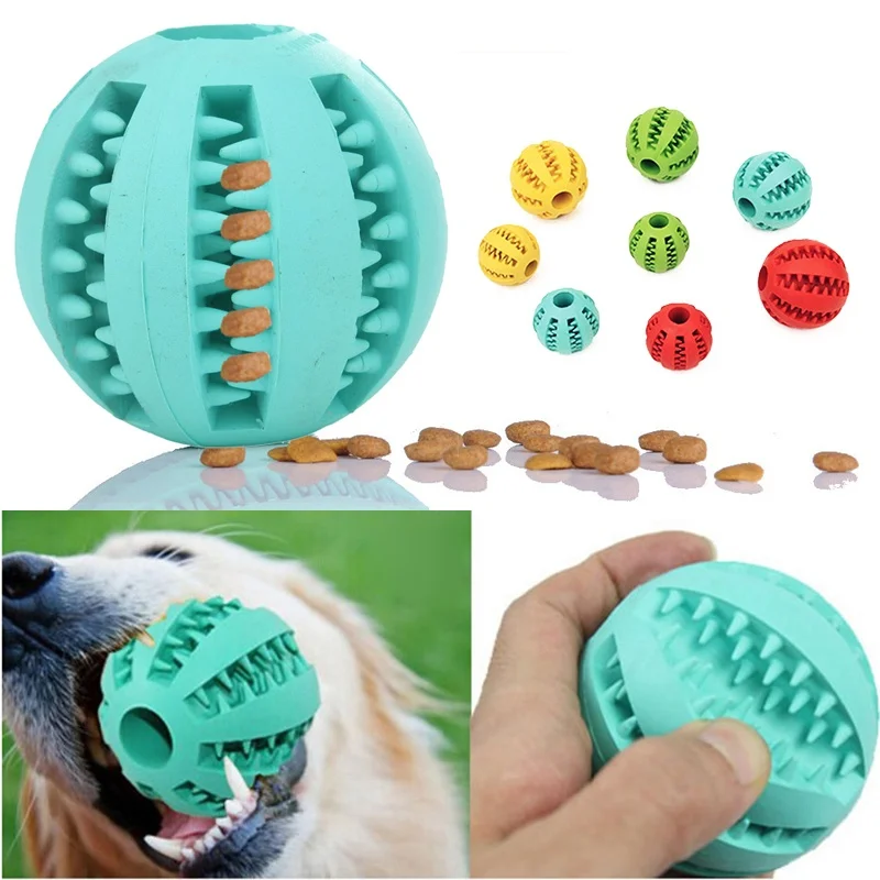 Резиновая игрушка для собак труба утечка еда собаки мяч креативные Домашние