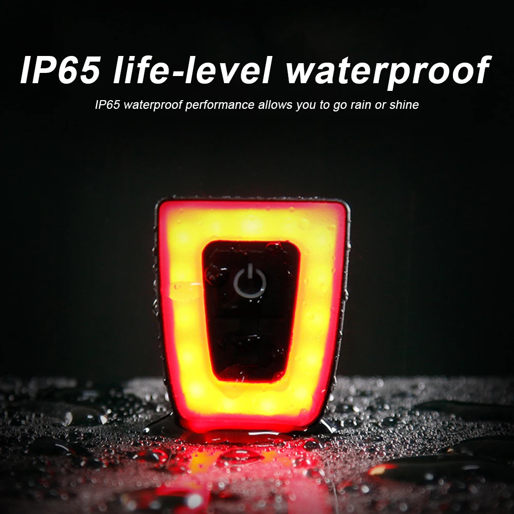 

USB Rechargeable Bike Taillight Waterproof Bicycle Helmet Seatpost Tail Light 3 Modes Cycling Warning Light Bicycle Accessories