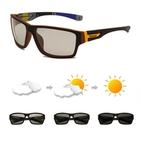photochromic polarized sunglasses men driving sports square chameleon discoloration goggles polaroid sun glasses 2021 brand men