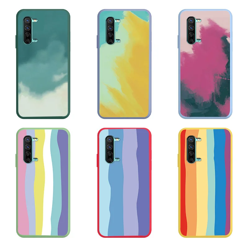 

Color Rainbow TPU Soft Shell For OPPO Realme V5 K7X X7 X7Pro Ultra Case Silicone Matte Personality Trend Fundas For Realme x7