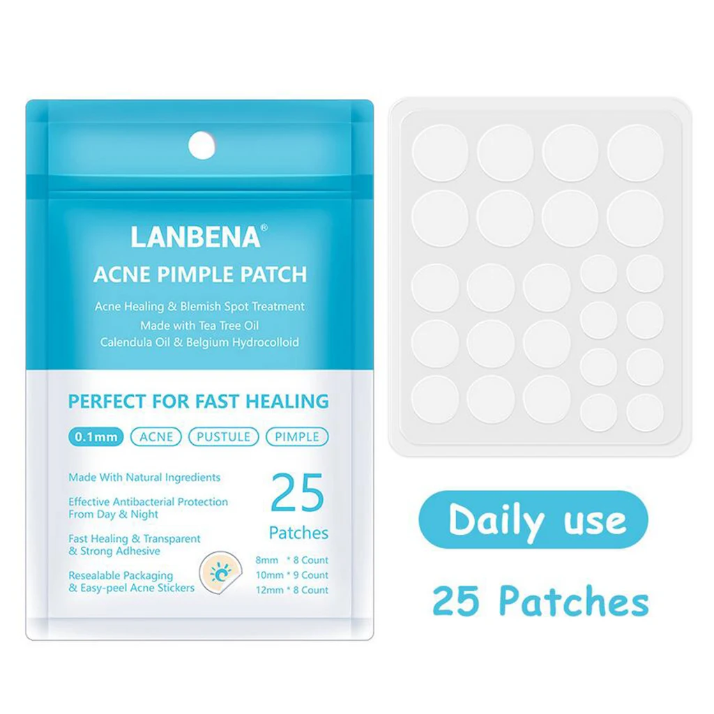 25/28pcs Hydrocolloid Acne Remover Pimple Patch Stickers Tag Transparent Acne Pimple Patch Acne Treatment Stickers Remover Tool