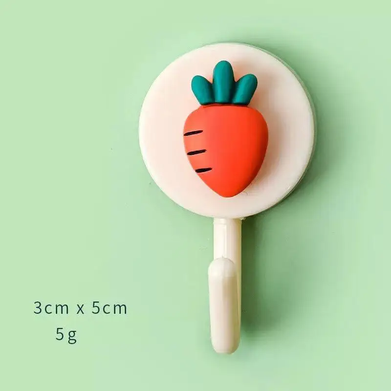 

1PCSCute Cartoon Hook Kitchen Wall Hanging Bathroom Nail-free Door Hanging Clothes Hook Seamless Hook Key Holder Wall Decoration