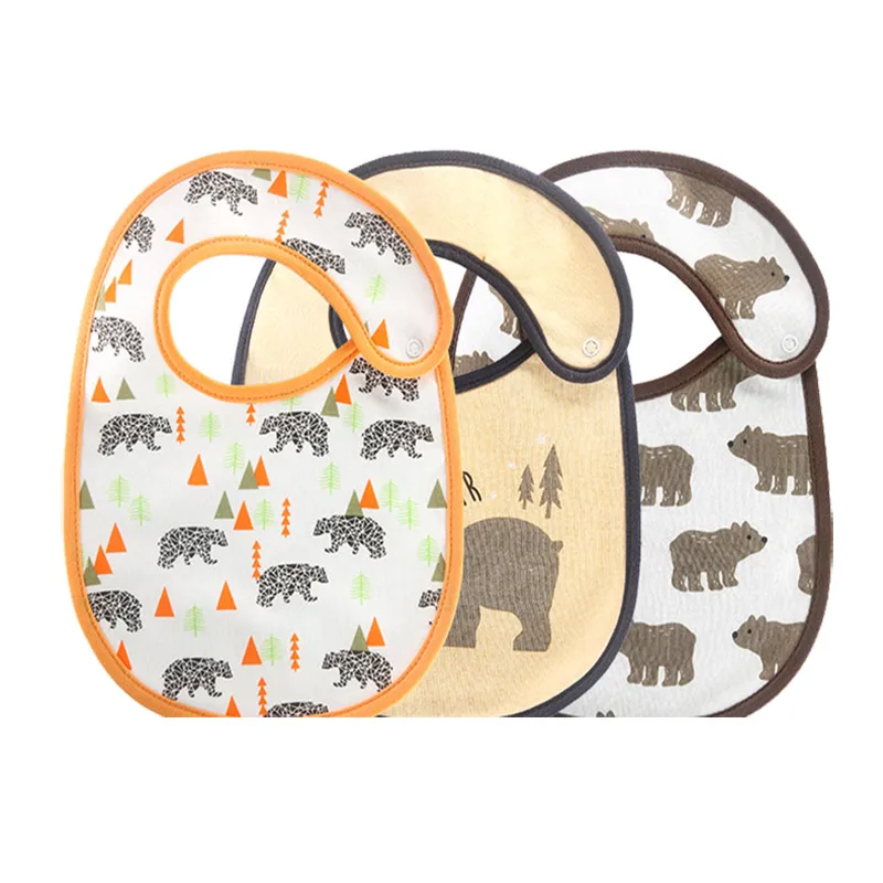 

3Pcs/Set Baby Bibs Kids Bandana Burp Cloth Newborn Infant Saliva Towel Baby Stuff Infant Teething Bibs Cartoon Saliva Towel