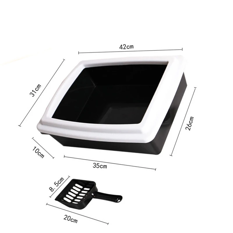 Кошачьи простыни полузакрытые анти-всплеск кошачий Туалет ящик для мусора