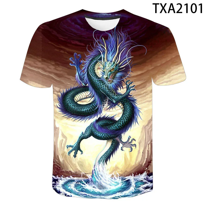 

Interesting Dragon T Shirt Men Women Children 3D Printed T-shirts Casual Boy Girl Kids Summer Fashion Streetwear Cool Tops Tee