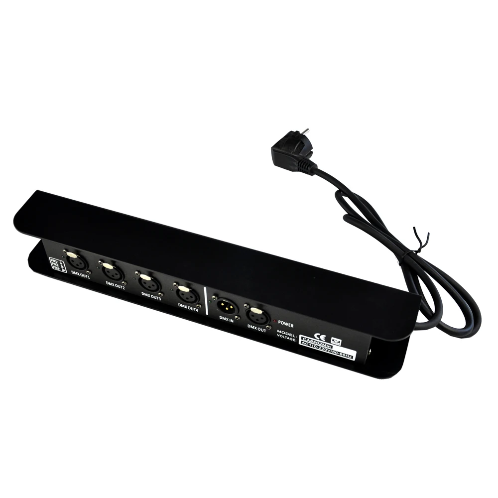 TIPTOP Новый 4 Way 3PIN выход DMX сценический светильник активация сигнала контроллера