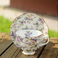 pastoral bone china coffee cup plate english afternoon tea black tea cup fashion european coffee set household tea set