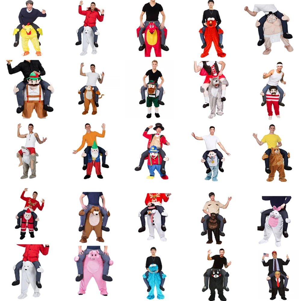 Волшебные брюки на мне рандомные костюмы с рисунком животных поддельные ноги для