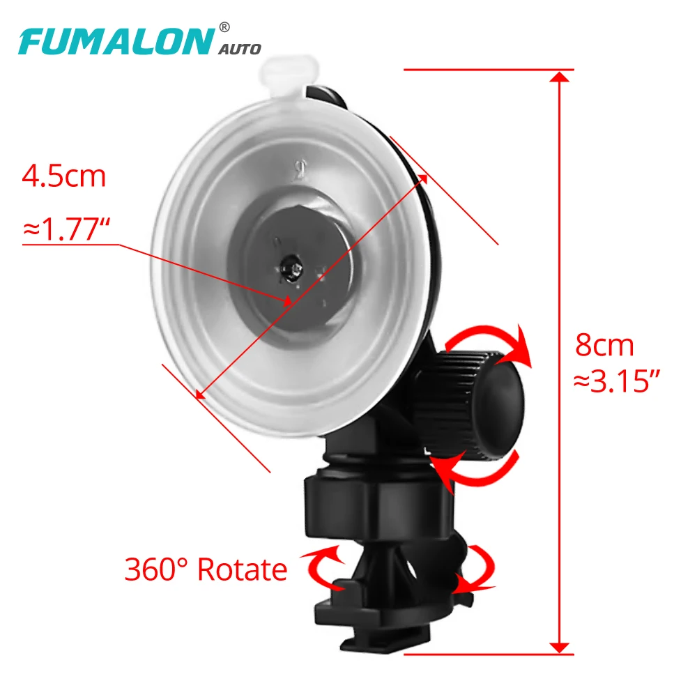 Скрытый маленький мини держатель для видеорегистратора YI на присоске Xiaomi