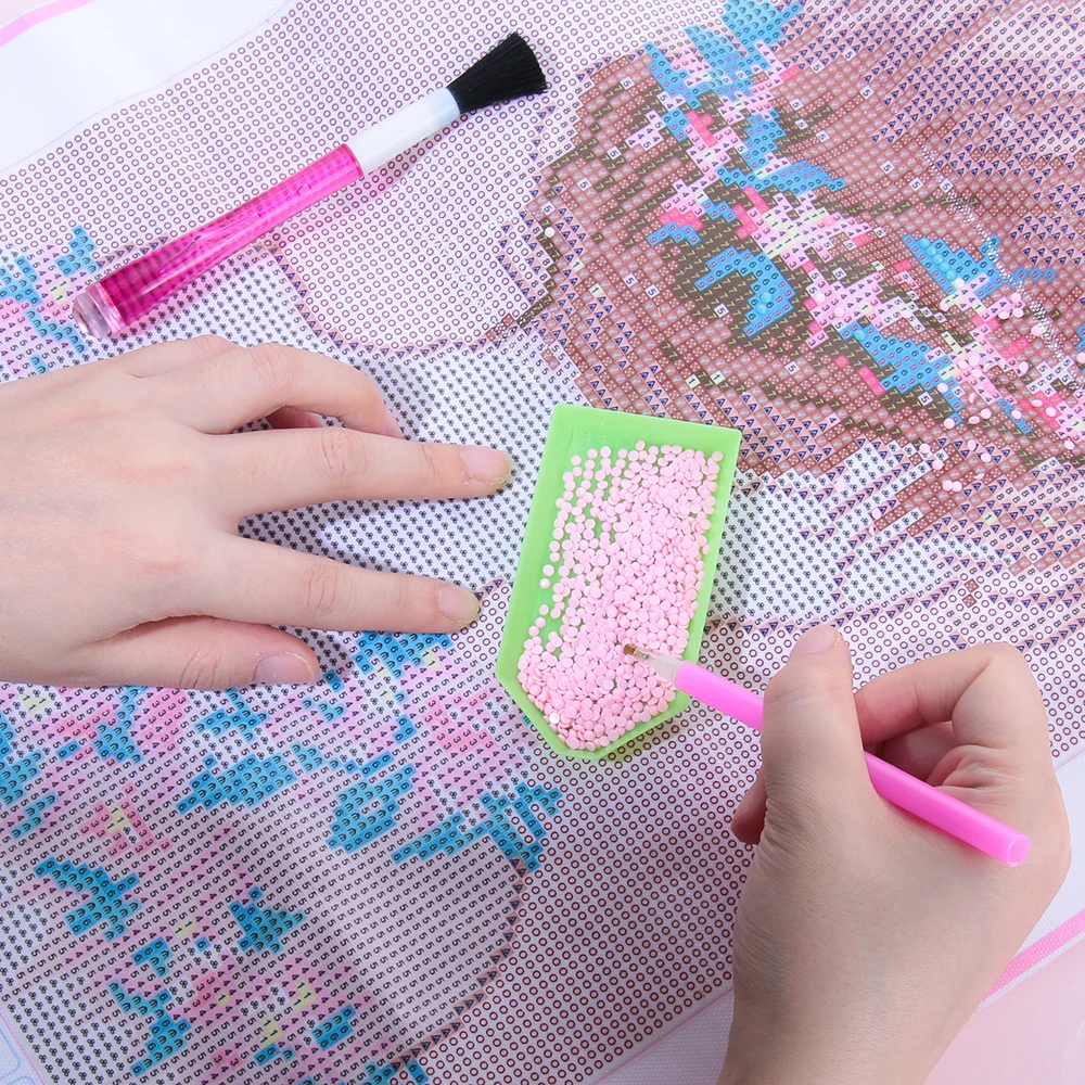 1 шт. двухцелевая ручка для подметания инструмент алмазной живописи точка