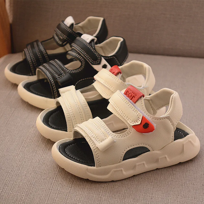 

2021 Summer Sandals Children Shoes Boys Soft Soles Beach Shoes Male Baby Baotou Anti-kick Children's Sandals Princepard Shoes
