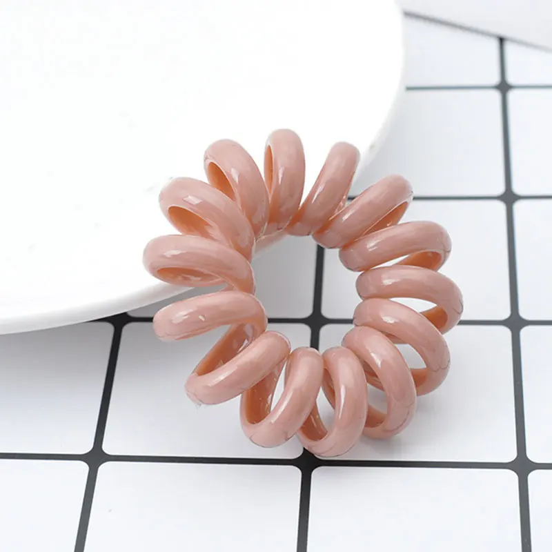 Женские эластичные резинки для волос с телефонной проволокой хвоста в виде