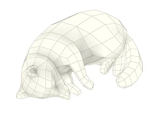 

Sleeping Raccoon 3D Paper Model DIY Cartoon Three-dimensional Animal Paper Mold Handmade Children's Educational Toy Model