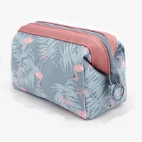 new fashion cosmetic bag women waterproof flamingo makeup bags travel organizer toiletry kits portable makeup bags beautician