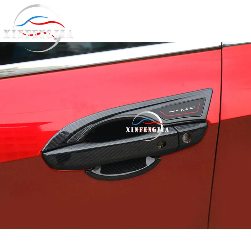 

For Honda Civic 2016-2019 8PCS Carbon Fiber Color Outside Door Handle Cover Trim