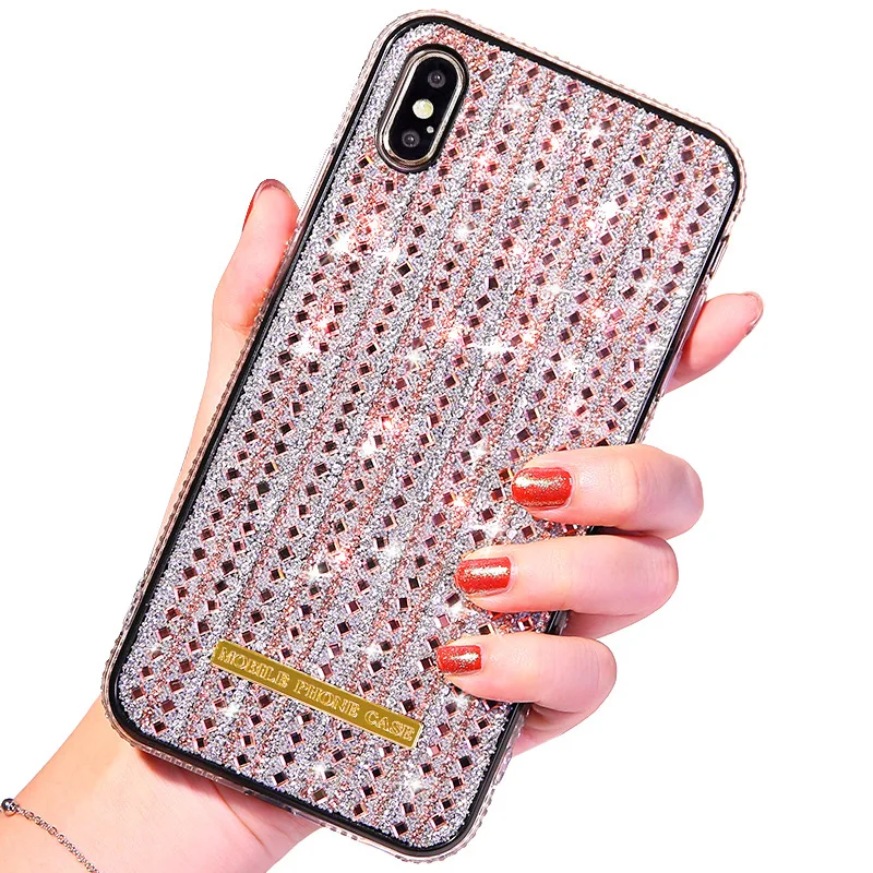

Easterm Luxry 12 Pro Edge Drill Mobile Phone Shell For Apple 11Pro Max 12 Mini X XR XSMAX 7G 8P Popular Shine Cell Phone Case