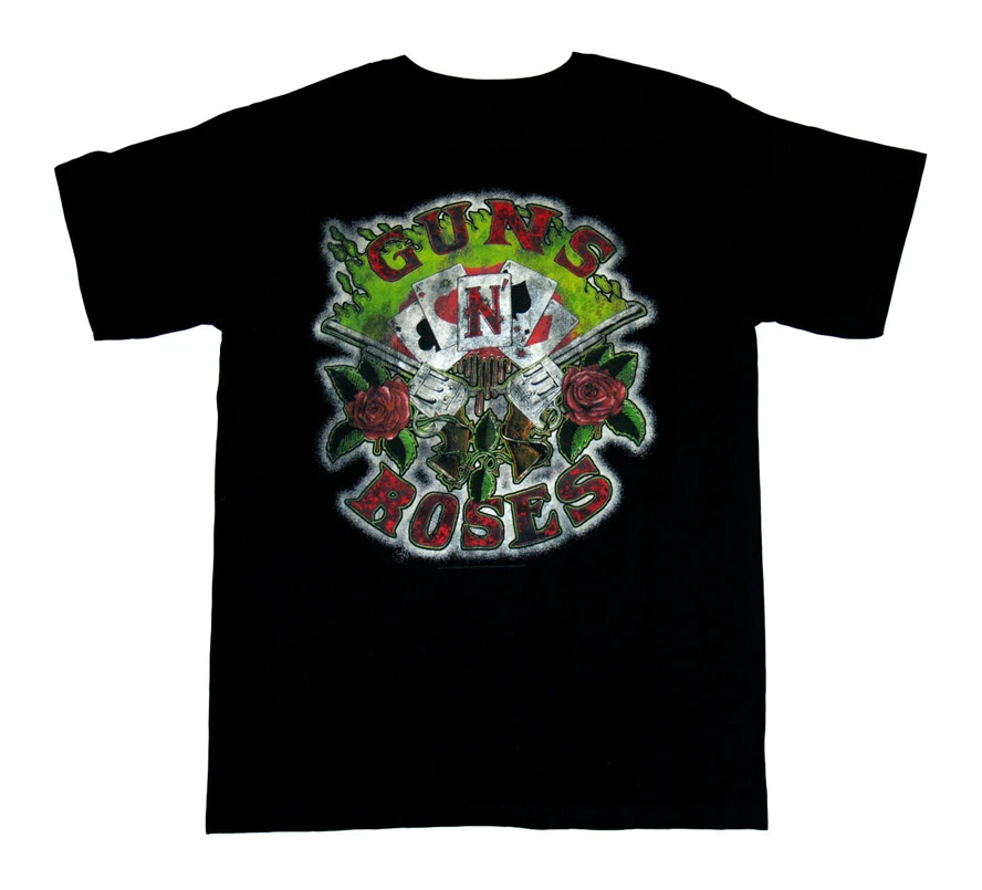 Guns N Roses Cards футболка размеров S M L Xl 2Xl новая брендовая Винтажная Футболка Hardrock с