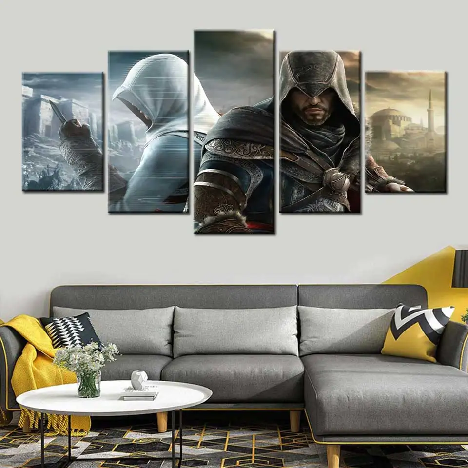 Картина на холсте с HD принтом assassins creed Постер настенное художественное