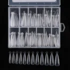 Полимерные накладные ногти, 100 шт., форма для гелевых наконечников, аксессуары для украшения, накладные ногти с клеем для наращивания, 2021