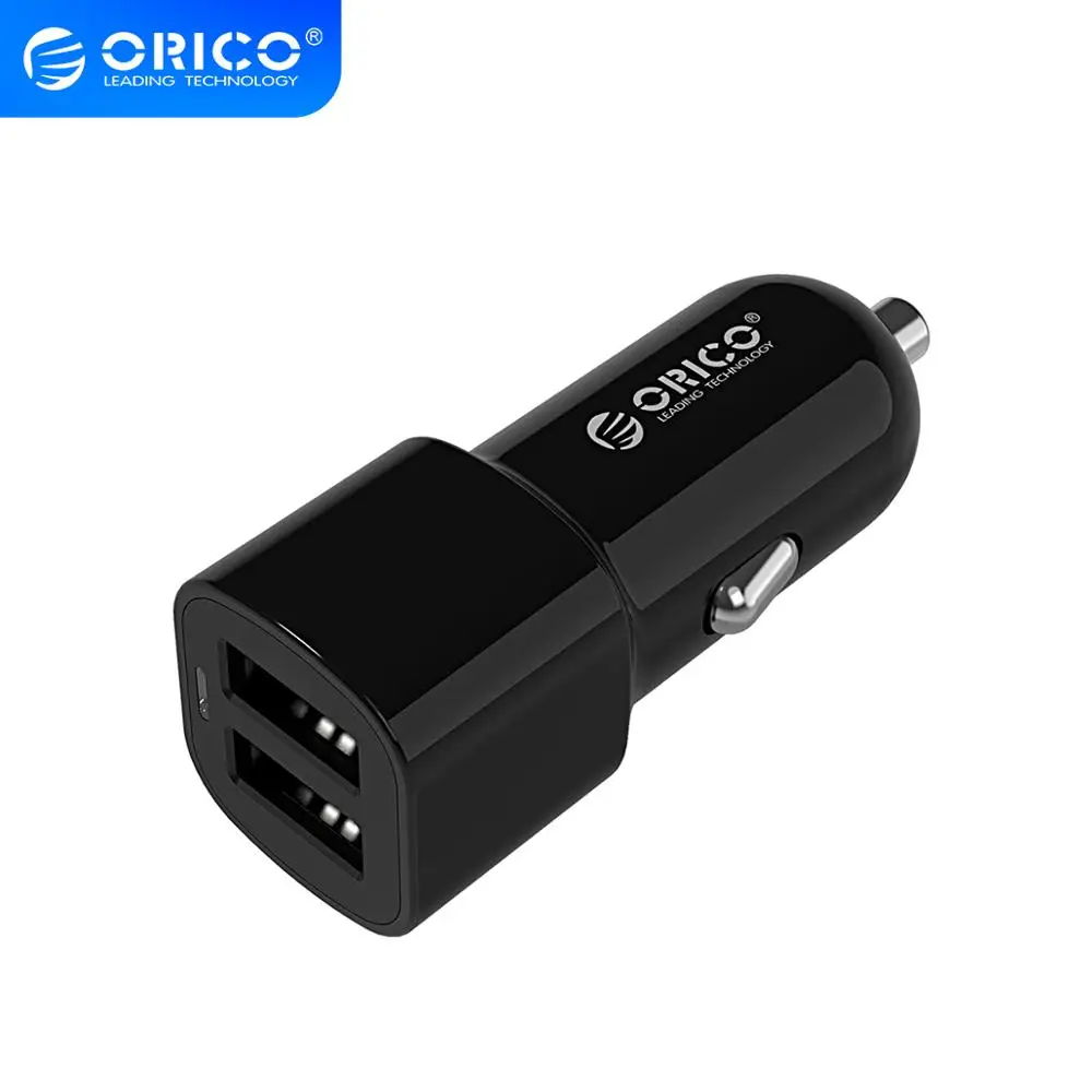 Автомобильное зарядное устройство ORICO 2 порта USB два 5V2.4A17W мини гнездо для сигары
