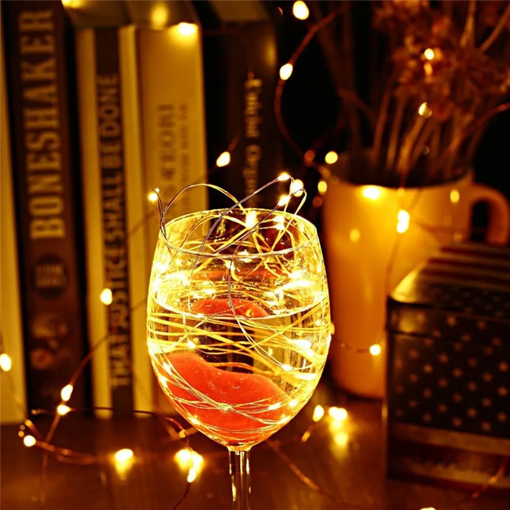 100LED 10 м освещение строка Медный провод лампы окружающего света Управление