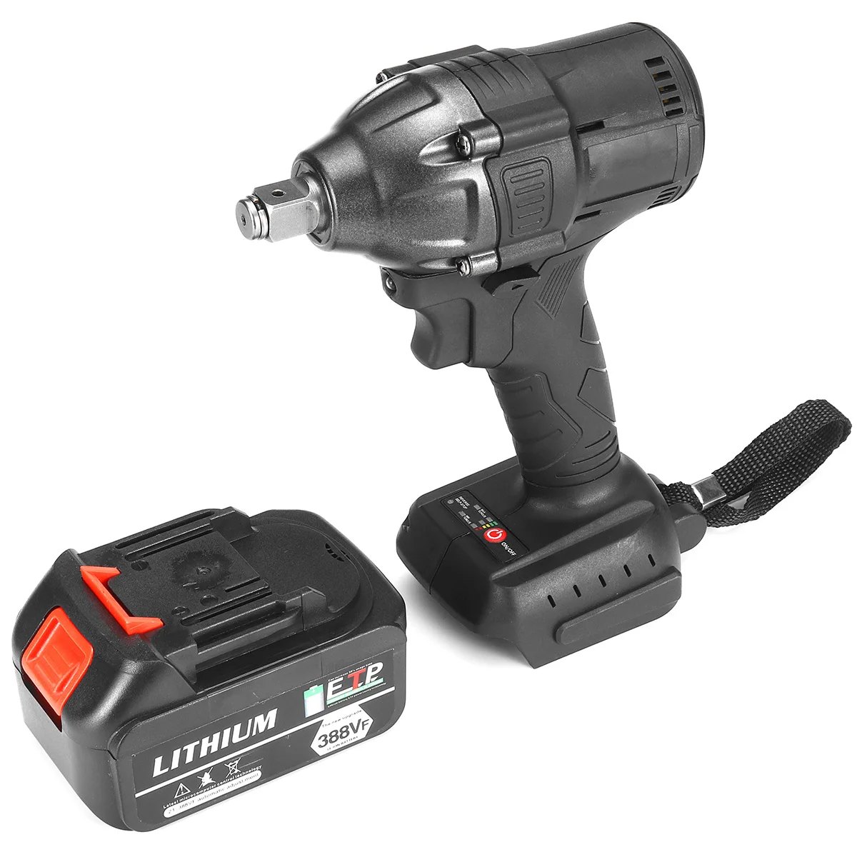 Электрический ударный гайковерт WOLIKE бесщеточный беспроводной Перезаряжаемый