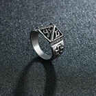 Мужское кольцо в стиле хип-хоп, винтажное металлическое кольцо с особыми буквами для женщин, мужская бижутерия