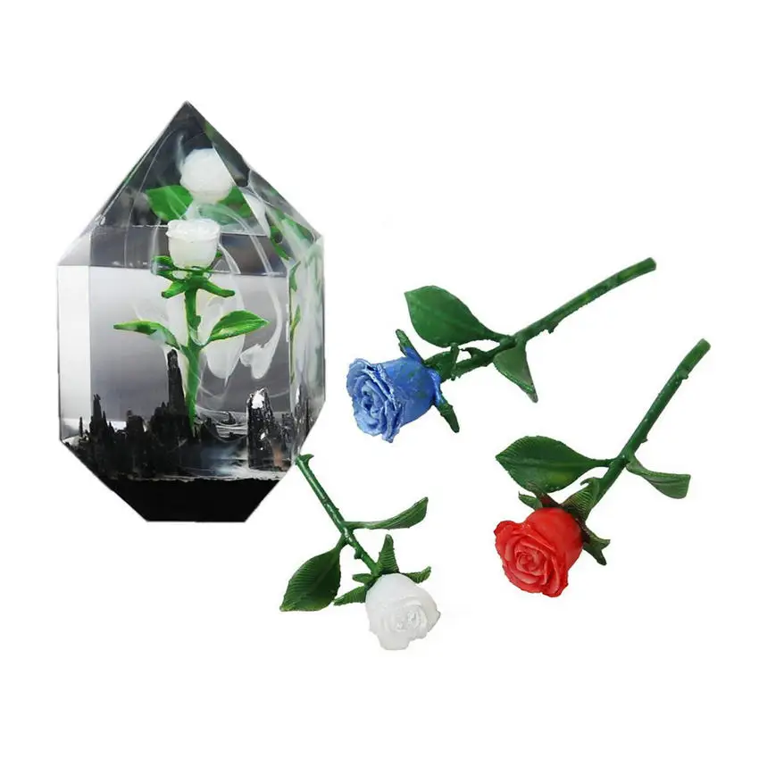 

3D розы для эпоксидной смолы, подвески, украшения, мини-цветок, микроландшафт, инструменты ручной работы, Полимерные Подвески