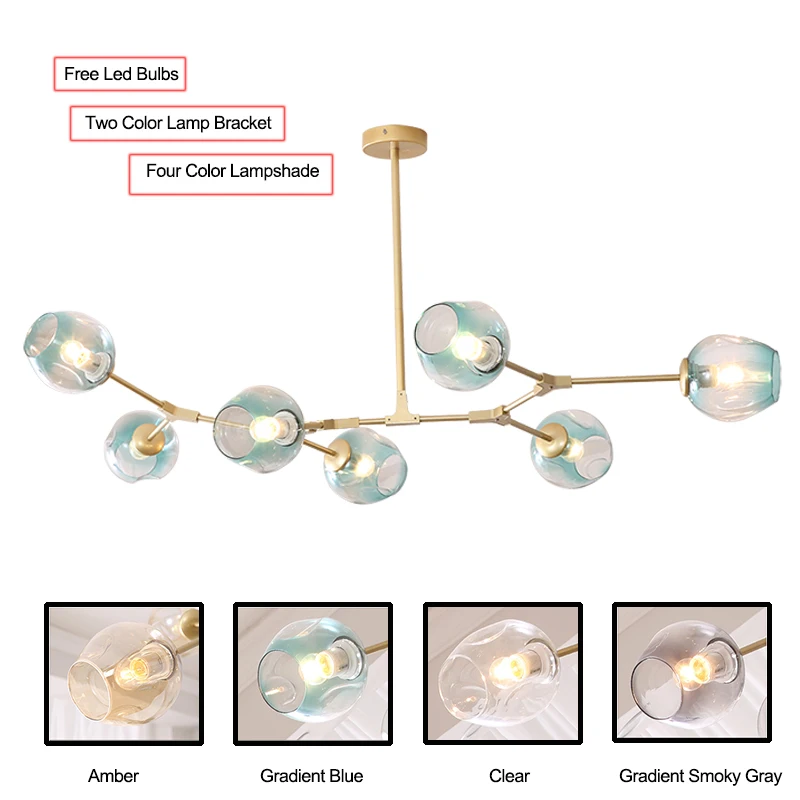 Светодиодные лампы в скандинавском стиле современная люстра для освещения