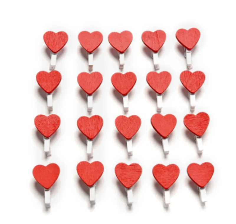 10 шт Мини с принтом сердце Любовь деревянный фон для фотографирования в одежде