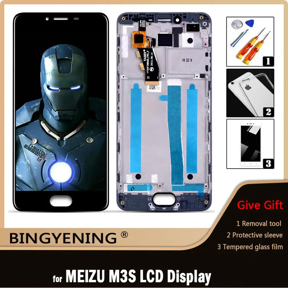 Оригинальный ЖК-дисплей для MEIZU M3S, сенсорный экран с дигитайзером в сборе для 5,0 дюймового MEIZU M3S, Y685H, Y685Q, сменный корпус Оригинальный ЖК-дисплей для MEIZU M3S, сенсорный экран с дигитайзером в сборе для 5,0 дюймового MEIZU M3S, Y685H, Y685Q, сменный корпус