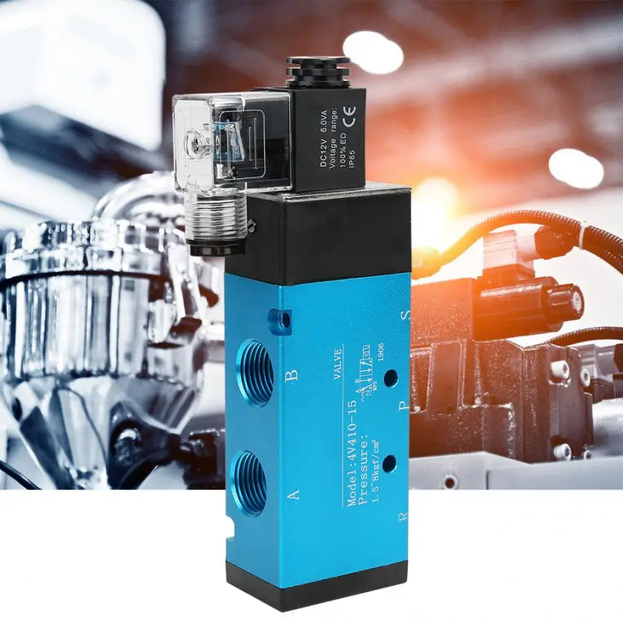 Трубчатый клапан 4V410 15 2 Позиция 5 способ воздушные СОЛЕНОИДНЫЕ 50 мм квадратный 0 18