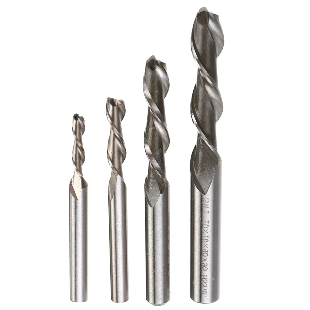 1Pcs 2 Flute HSS & Aluminium End Mill Cutter CNC Bit Extra Long 4/6/8/10mm Machine Tool Milling For Wood | Инструменты