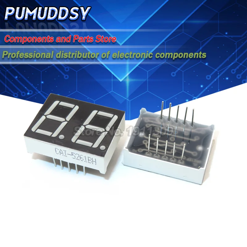 5 шт. 7 сегментный общий катод анод 2 бит цифровая трубка 0 56 дюймов красный