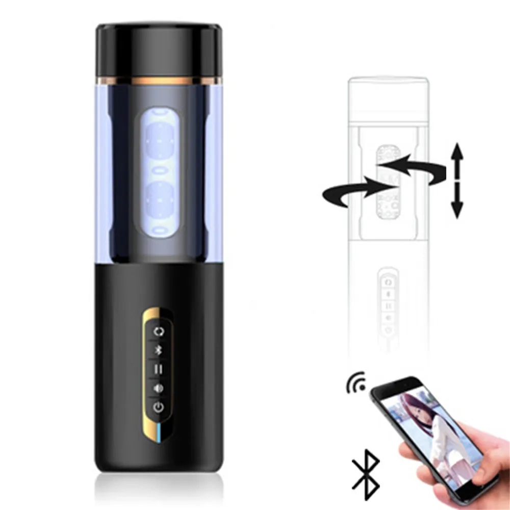Мужская Автоматическая чашка для мастурбации Bluetooth умная вращающаяся игрушка