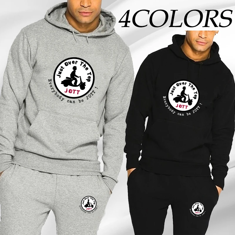 

Muscle Sport Suit European American Trends Jott Printed Fitness Hoodies Sweatpants Slim Casual Fashion Men's Tracksuits Clothing