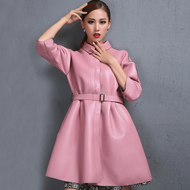 Женская кожаная куртка на осень и весну новинка 2020 женская черная мотоциклетная