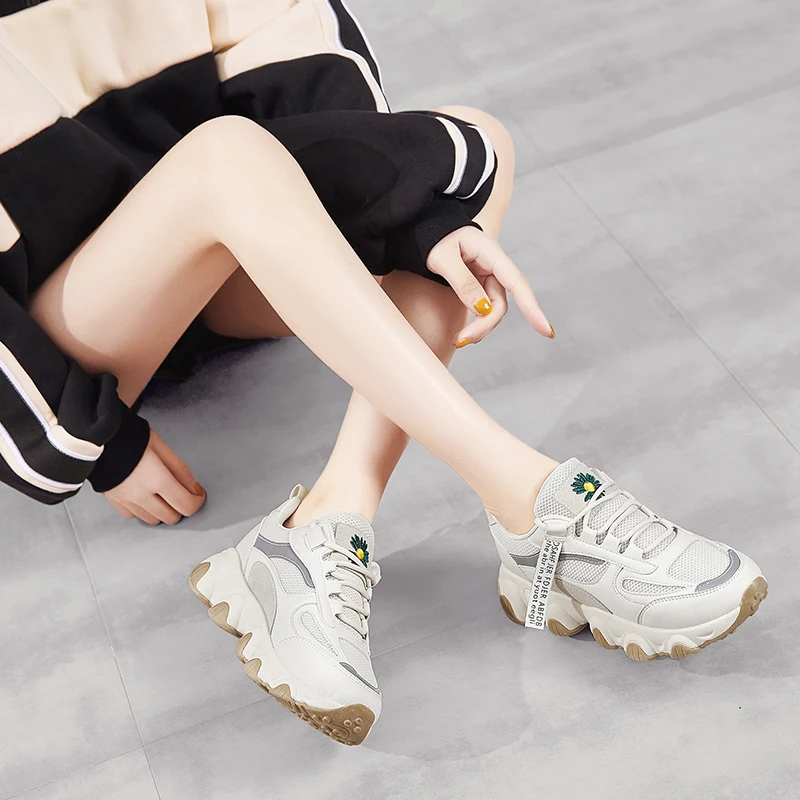 Кроссовки женская обувь с цветочным принтом Zapatillas Mujer повседневные кроссовки на