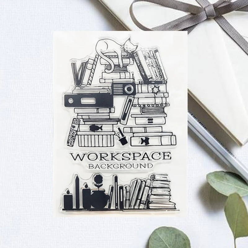 95AA рабочее пространство фон силиконовый прозрачный чехол печать штамп DIY