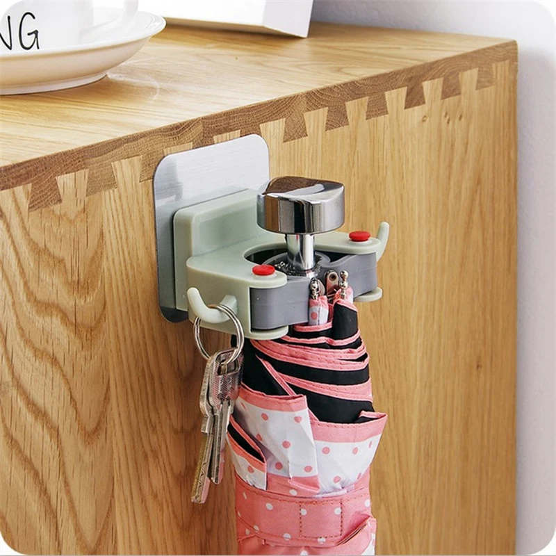 ABS Кухня настенная стойка для швабры крепления на мульти функциональный Швабра