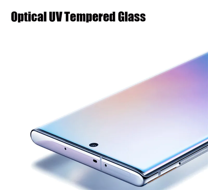10 компл./лот UV защитная пленка из закаленного стекла для Samsung Galaxy S8 S9 S10 S20 S21 Plus Note 20