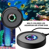 led waterproof color change aquarium underwater increase oxygen round air bubble lamp submersible light