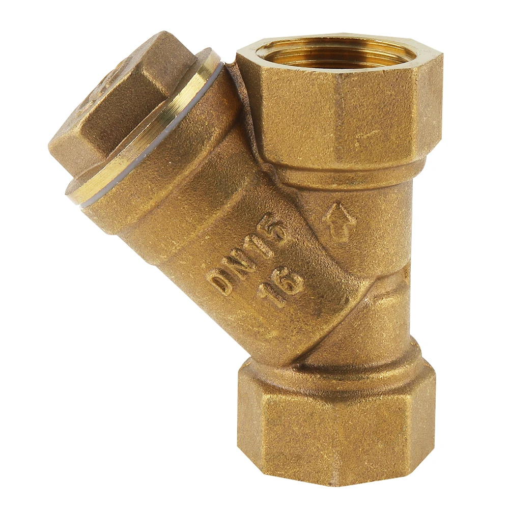 

1/2 Inch Brass Central Pneumatic Valves Filter with Y Type and 3 Way 3 Position for Draining sewage rass Y Type Valves Filter