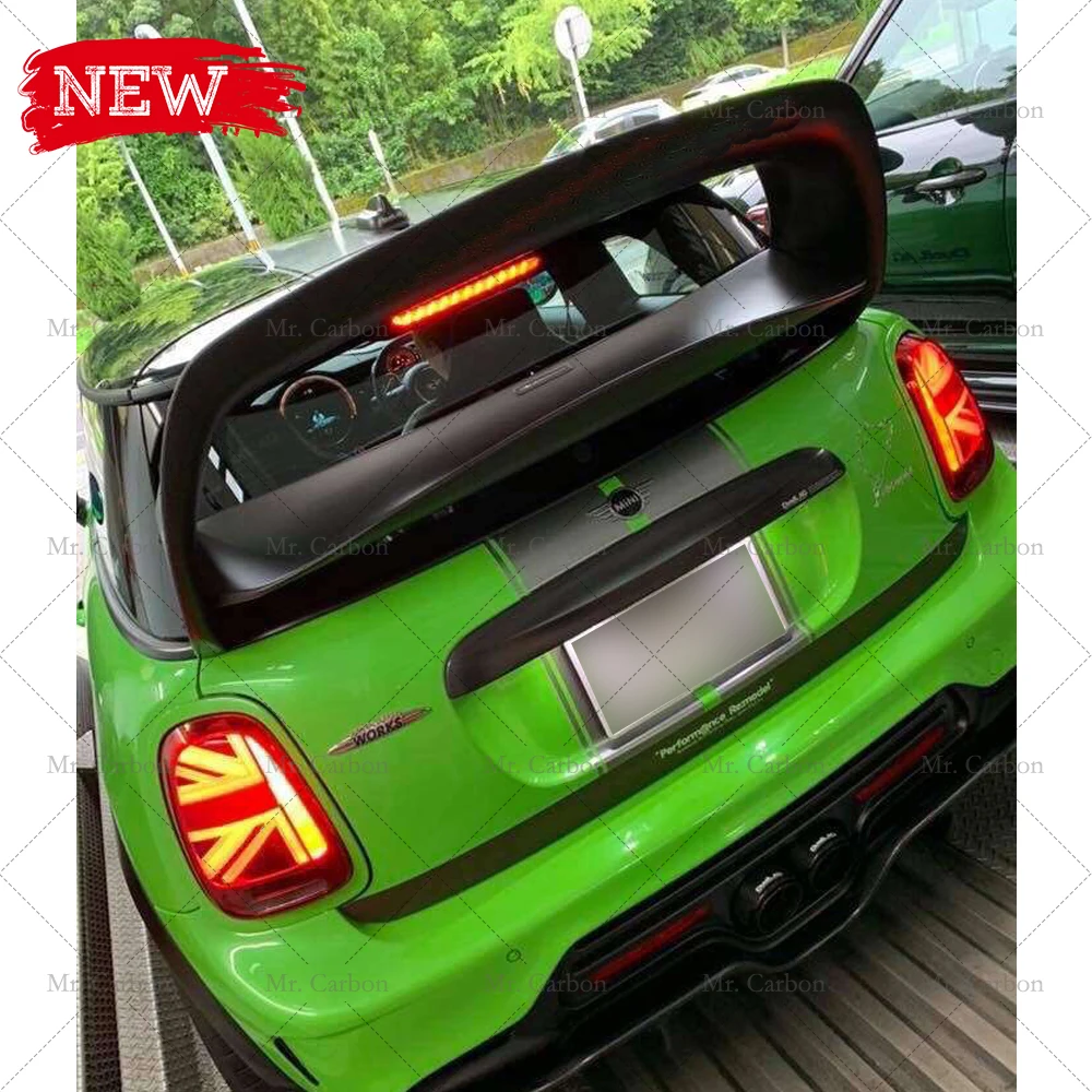 FOR F55 F56 F57 MINI WRC STYLE CARBON FIBER ROOF WING TRIM BODY KIT TUNING PART FRP REAR GT SPOILER RACING | Автомобили и