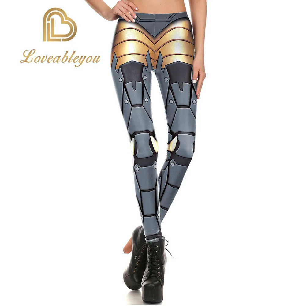 Женские леггинсы с рисунком воина 2019 Сексуальные облегающие забавные брюки
