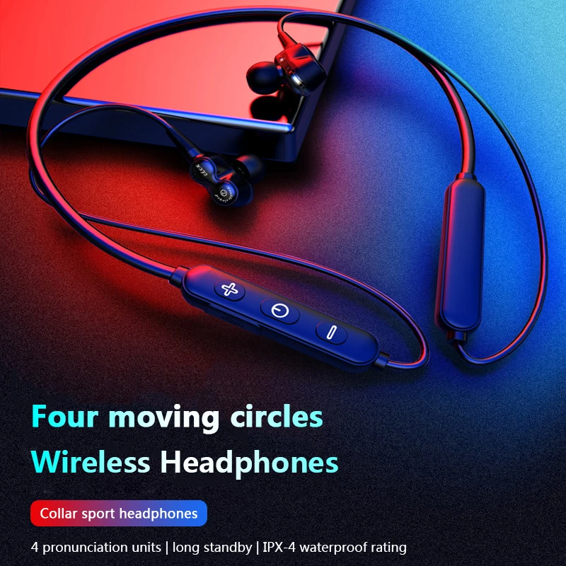 Двойной Подвижный круг Bluetooth наушники Quad caore беспроводные игровая гарнитура с