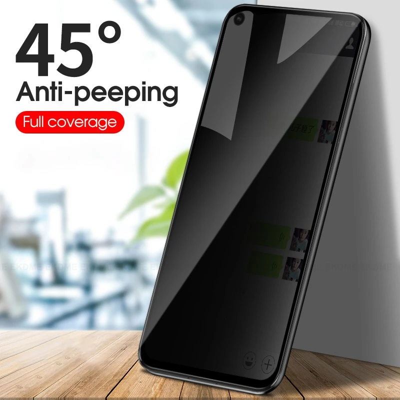 Изогнутое антишпионское полное покрытие из закаленного стекла для huawei P20 Pro P30 P20 Lite Y9 Nova 4 4e 3e Защитная пленка для Honor 10 V20 8X