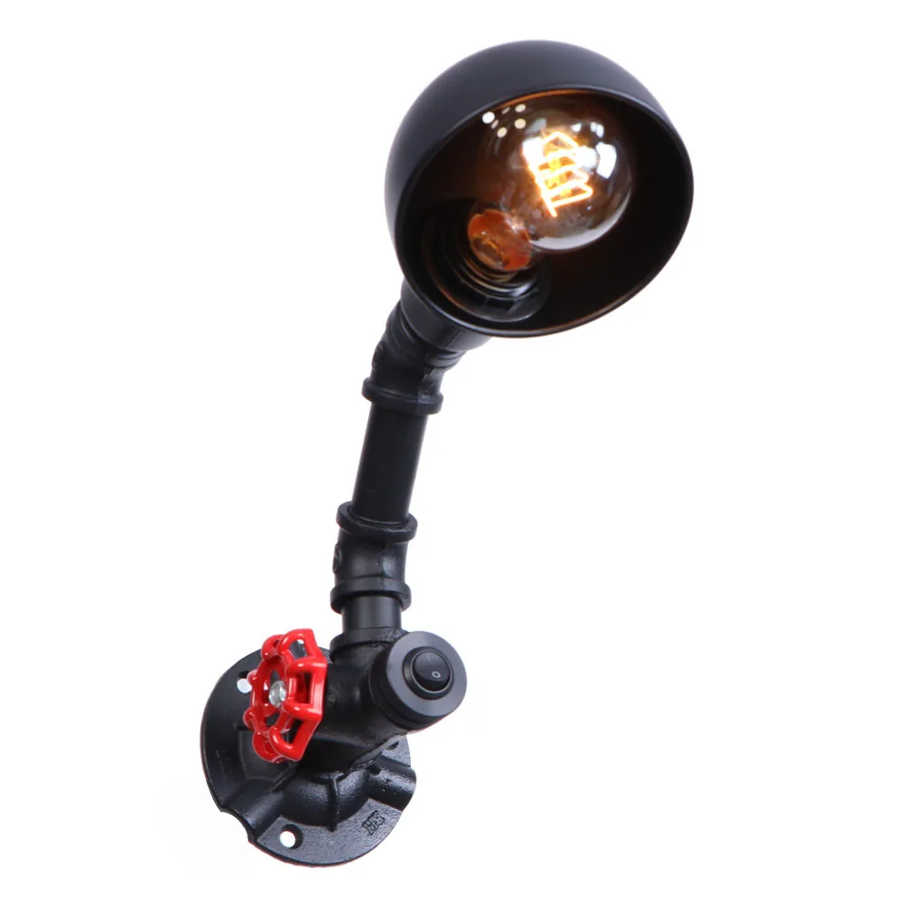 

Antique Iron Industrial Edison Lights Wall Sconce Vintage Loft Decor Wall Light Water Pipe LED Wall Lamp Home Lighting Wandlamp